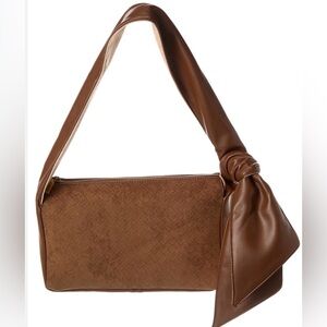 Dolce Vita Knot Shoulder Bag “Maureen” style Brown ultra suede/vegan leather NWT